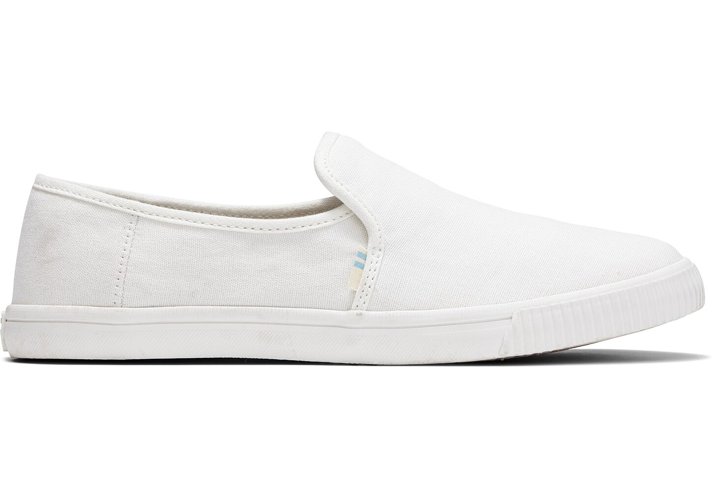 Toms Clemente Topanga Canvas - Womens Slip Ons - White - NZ - 026583NLI